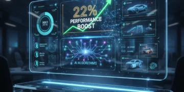 AI Hyper-Targeting: Boosting US Ad Performance by 22% by 2026 AI-powered digital advertising dashboard showing performance metrics and targeting capabilities.