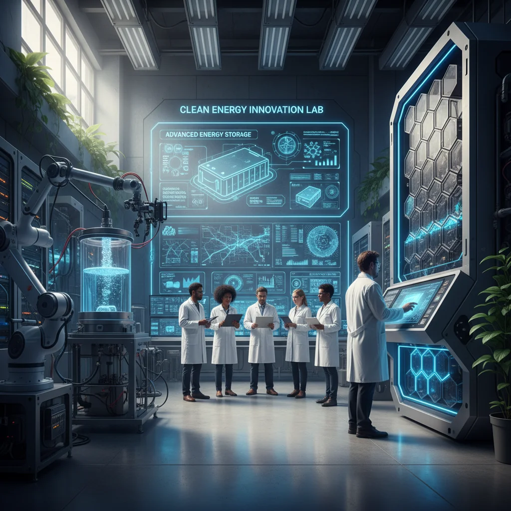 Scientists developing advanced clean energy solutions and smart grid technology