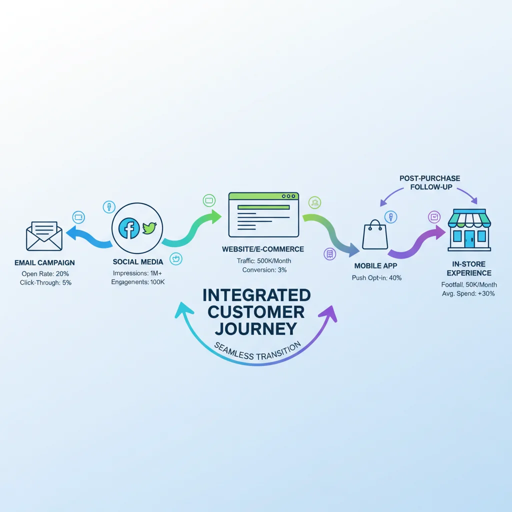 Integrated customer journey mapping across multiple marketing channels