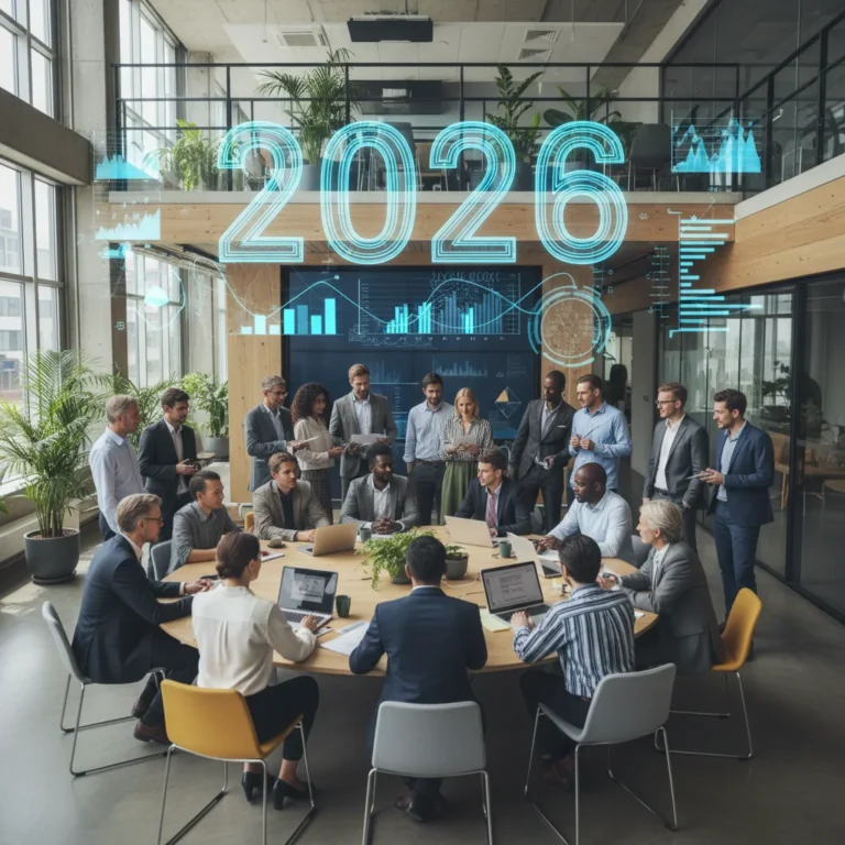 Diverse professionals collaborating, symbolizing effective DEI strategies for US employers by 2026.