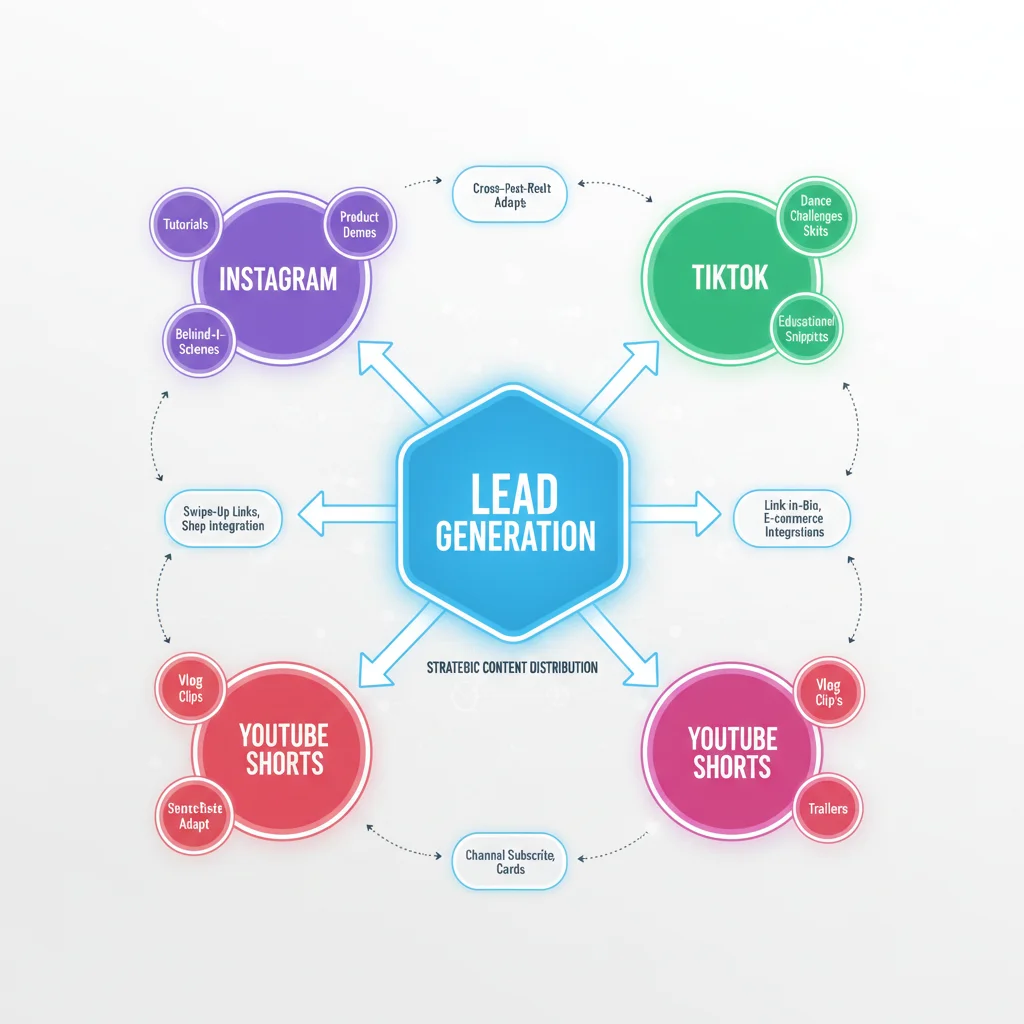 Strategic short-form video content planning for lead generation