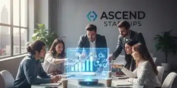 Diverse startup team collaborating on growth strategies for 2026