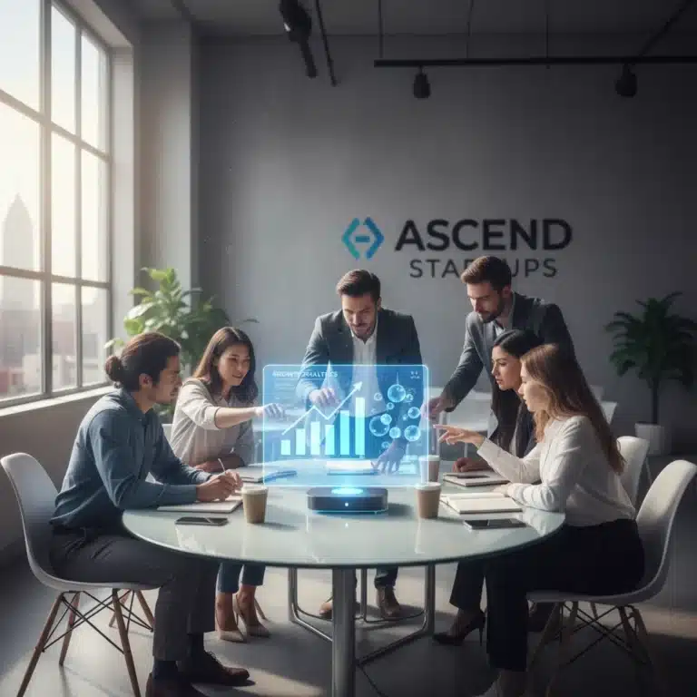 Diverse startup team collaborating on growth strategies for 2026