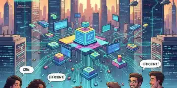 Startup founders optimizing operations with interconnected automation tools